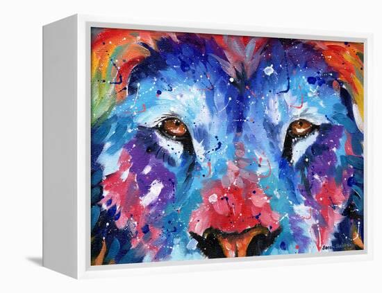 Lion Abstract-Sarah Stribbling-Framed Stretched Canvas