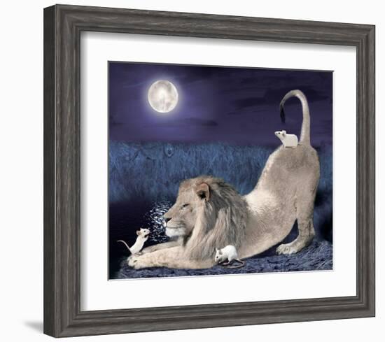 Lion And Mice-Nancy Tillman-Framed Art Print