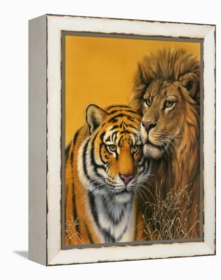 Lion and Tiger-Harro Maass-Framed Premier Image Canvas