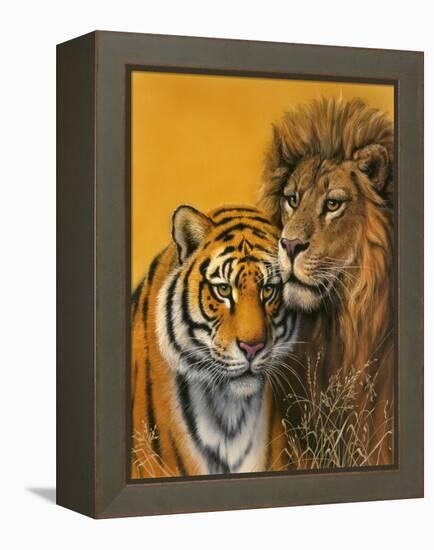 Lion and Tiger-Harro Maass-Framed Premier Image Canvas