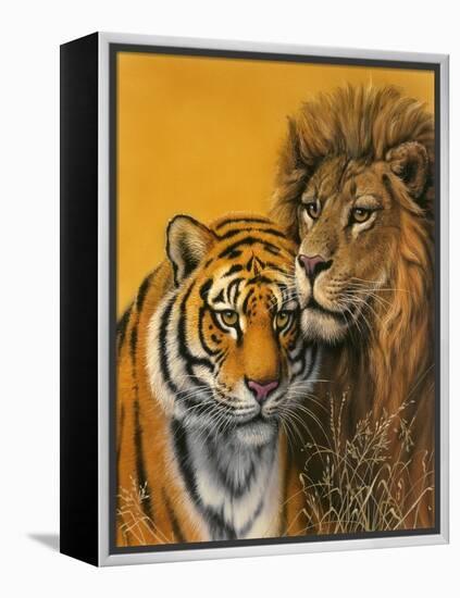 Lion and Tiger-Harro Maass-Framed Premier Image Canvas