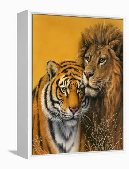 Lion and Tiger-Harro Maass-Framed Premier Image Canvas