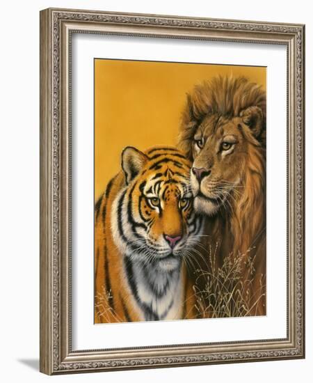 Lion and Tiger-Harro Maass-Framed Giclee Print