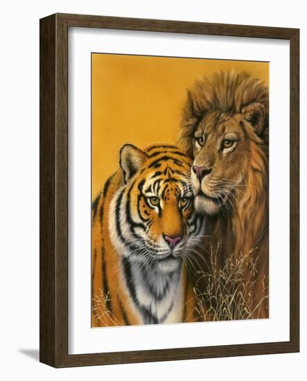 Lion and Tiger-Harro Maass-Framed Giclee Print