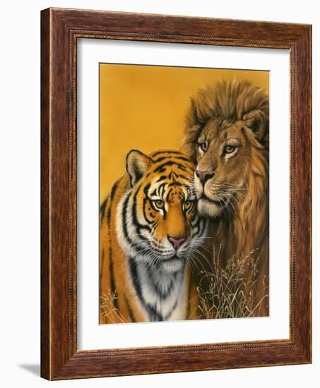 Lion and Tiger-Harro Maass-Framed Giclee Print