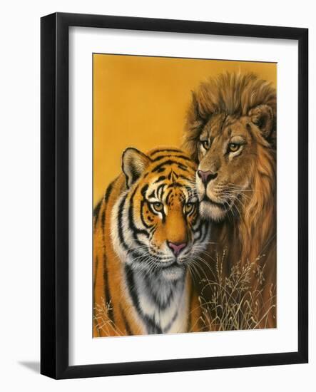 Lion and Tiger-Harro Maass-Framed Giclee Print