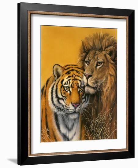 Lion and Tiger-Harro Maass-Framed Giclee Print