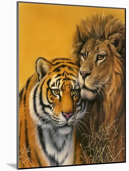 Lion and Tiger-Harro Maass-Mounted Giclee Print