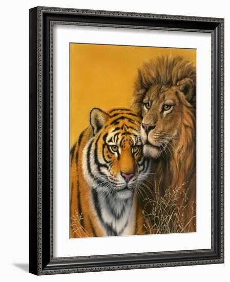 Lion and Tiger-Harro Maass-Framed Giclee Print