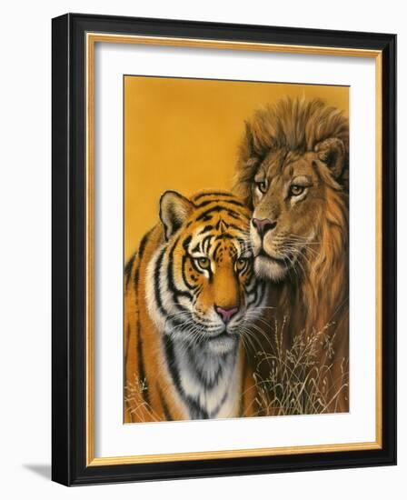 Lion and Tiger-Harro Maass-Framed Giclee Print