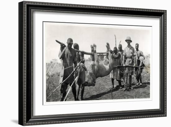 Lion at Bahr El Ghazal, Am Dafok, 1925-Georges-Marie Haardt-Framed Giclee Print