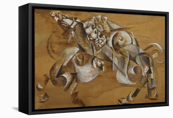 Lion Attacking a Horse, 1917-1918-Georgi Bogdanovich Yakulov-Framed Premier Image Canvas