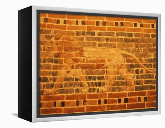 Lion, Babylon, Iraq, Middle East-Nico Tondini-Framed Premier Image Canvas