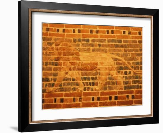 Lion, Babylon, Iraq, Middle East-Nico Tondini-Framed Photographic Print