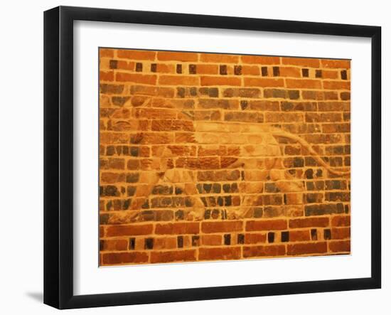 Lion, Babylon, Iraq, Middle East-Nico Tondini-Framed Photographic Print