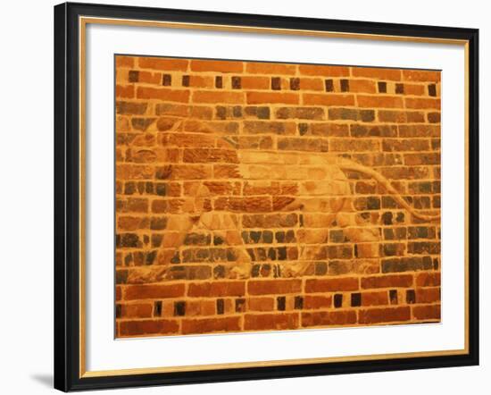 Lion, Babylon, Iraq, Middle East-Nico Tondini-Framed Photographic Print