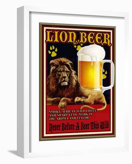 Lion Beer-Nomi Saki-Framed Giclee Print