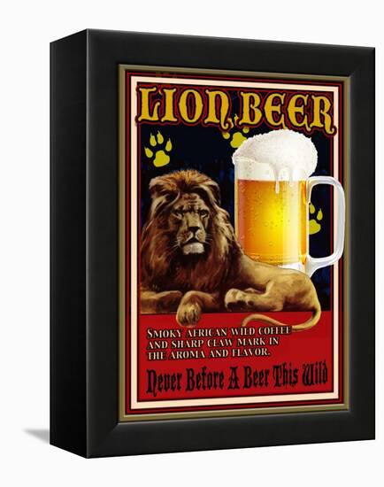 Lion Beer-Nomi Saki-Framed Premier Image Canvas