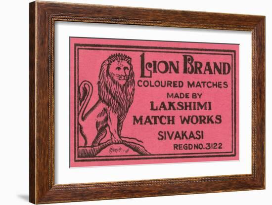 Lion Brand Coloured Matches-null-Framed Art Print