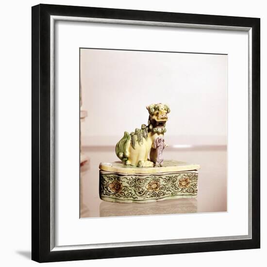 Lion, Chinese Porcelain-Unknown-Framed Giclee Print