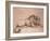Lion couché rongeant un os-Rembrandt van Rijn-Framed Giclee Print