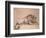 Lion couché rongeant un os-Rembrandt van Rijn-Framed Giclee Print