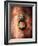 Lion Face Door Knocker in Florence-George Oze-Framed Photographic Print