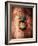 Lion Face Door Knocker in Florence-George Oze-Framed Photographic Print