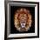 Lion face made of circles-Ben Heine-Framed Giclee Print