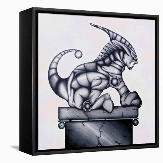 Lion Gargoyle XVI-Fernando Palma-Framed Premier Image Canvas