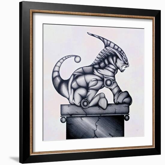 Lion Gargoyle XVI-Fernando Palma-Framed Giclee Print