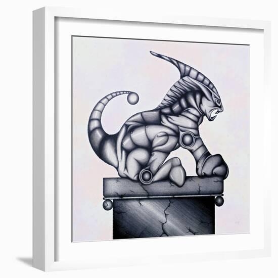 Lion Gargoyle XVI-Fernando Palma-Framed Giclee Print