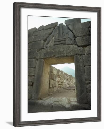 Lion Gate, Mycenae, Unesco World Heritage Site, Greece, Europe-Christina Gascoigne-Framed Photographic Print