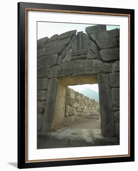 Lion Gate, Mycenae, Unesco World Heritage Site, Greece, Europe-Christina Gascoigne-Framed Photographic Print