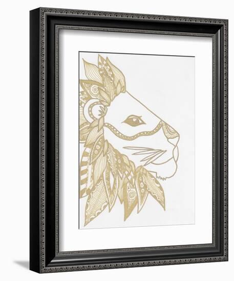 Lion Gold-Pam Varacek-Framed Premium Giclee Print