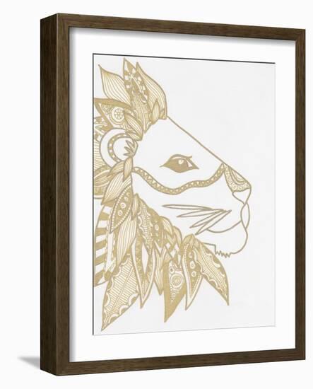 Lion Gold-Pam Varacek-Framed Art Print