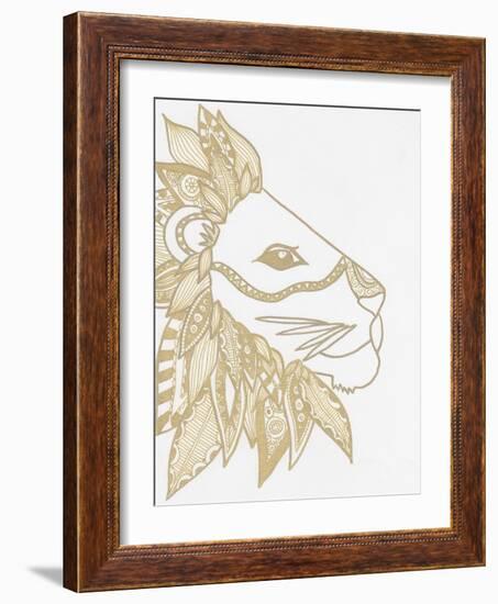 Lion Gold-Pam Varacek-Framed Art Print