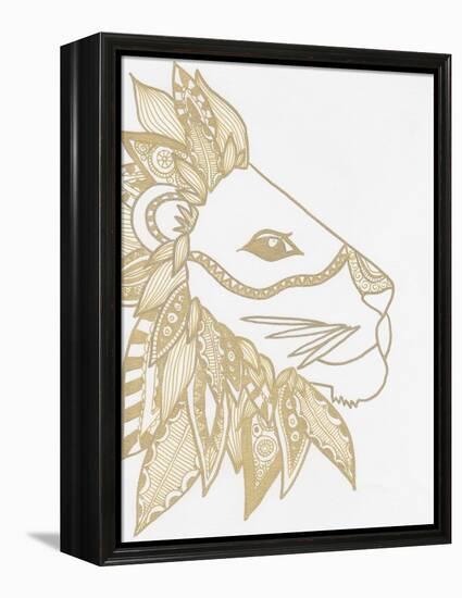 Lion Gold-Pam Varacek-Framed Stretched Canvas