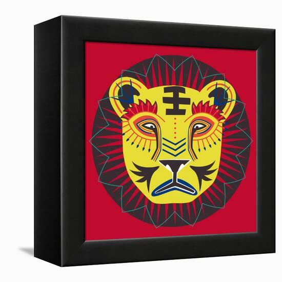 Lion Grove-null-Framed Premier Image Canvas