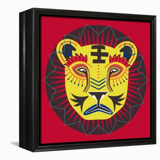 Lion Grove-null-Framed Premier Image Canvas