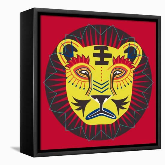 Lion Grove-null-Framed Premier Image Canvas