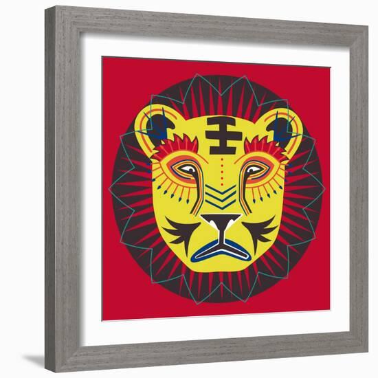 Lion Grove-null-Framed Giclee Print