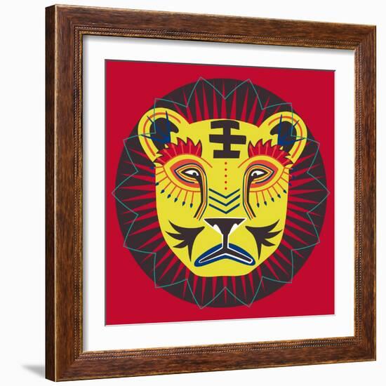 Lion Grove-null-Framed Giclee Print