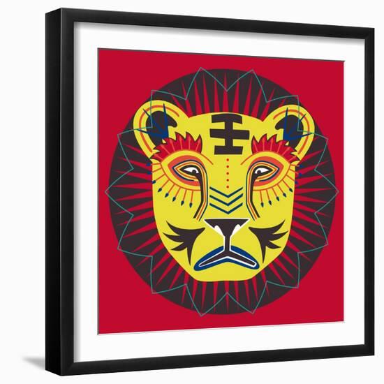 Lion Grove-null-Framed Giclee Print