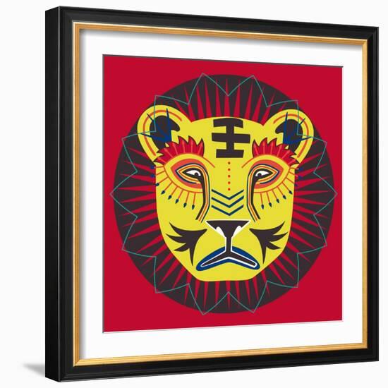 Lion Grove-null-Framed Giclee Print