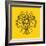 Lion Head Yellow Mesh-Lisa Kroll-Framed Premium Giclee Print