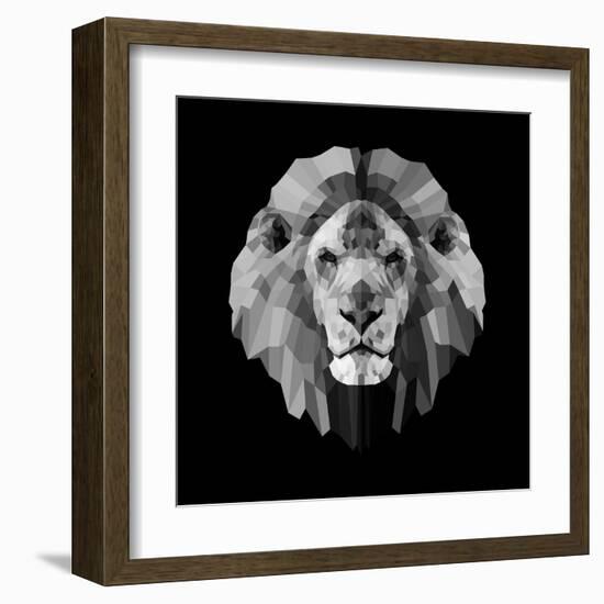 Lion Head-Lisa Kroll-Framed Art Print