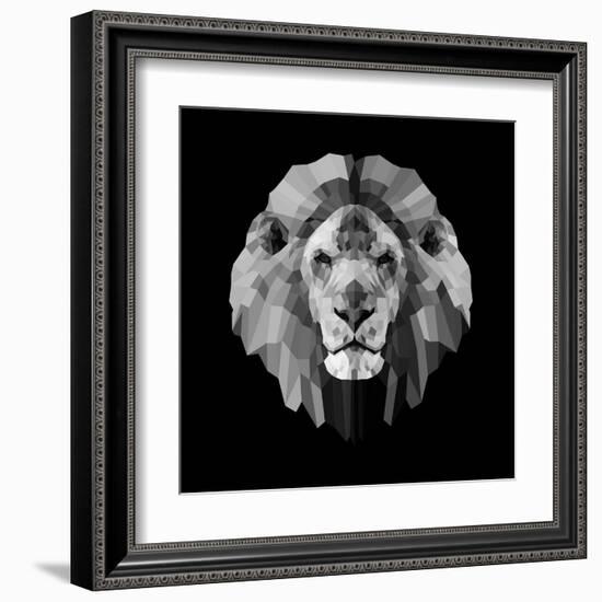 Lion Head-Lisa Kroll-Framed Art Print