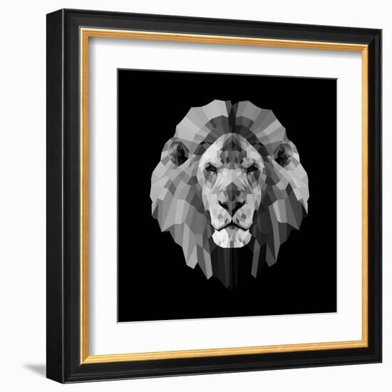 Lion Head-Lisa Kroll-Framed Art Print