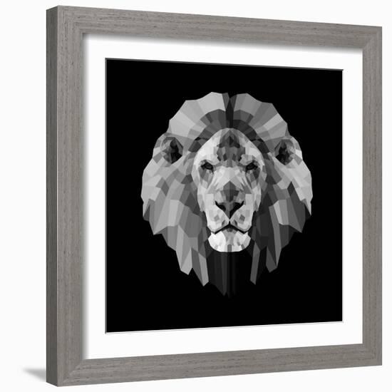 Lion Head-Lisa Kroll-Framed Art Print